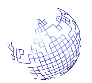 A spinning globe